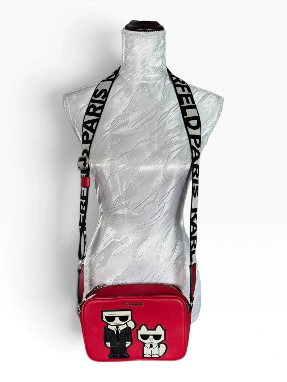 red Karl Lagerfeld Paris Maybelle Crossbody Bag
